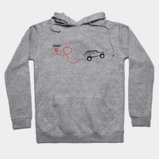 Start your journey - offroad (light) Hoodie